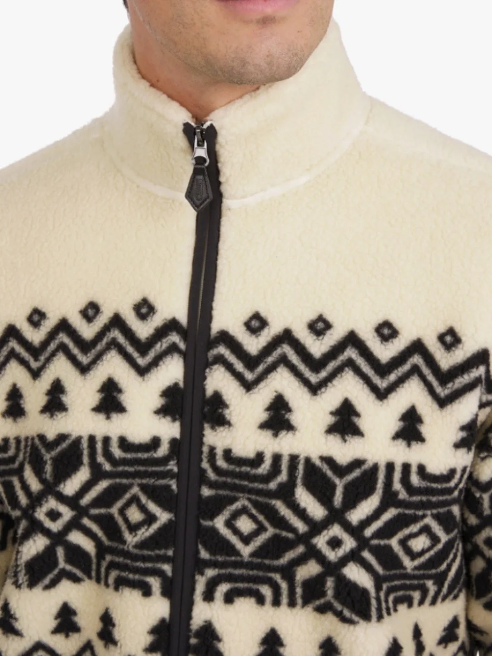 Chaps Men's & Big Men's High Pile Printed Plaid Sherpa Jacket